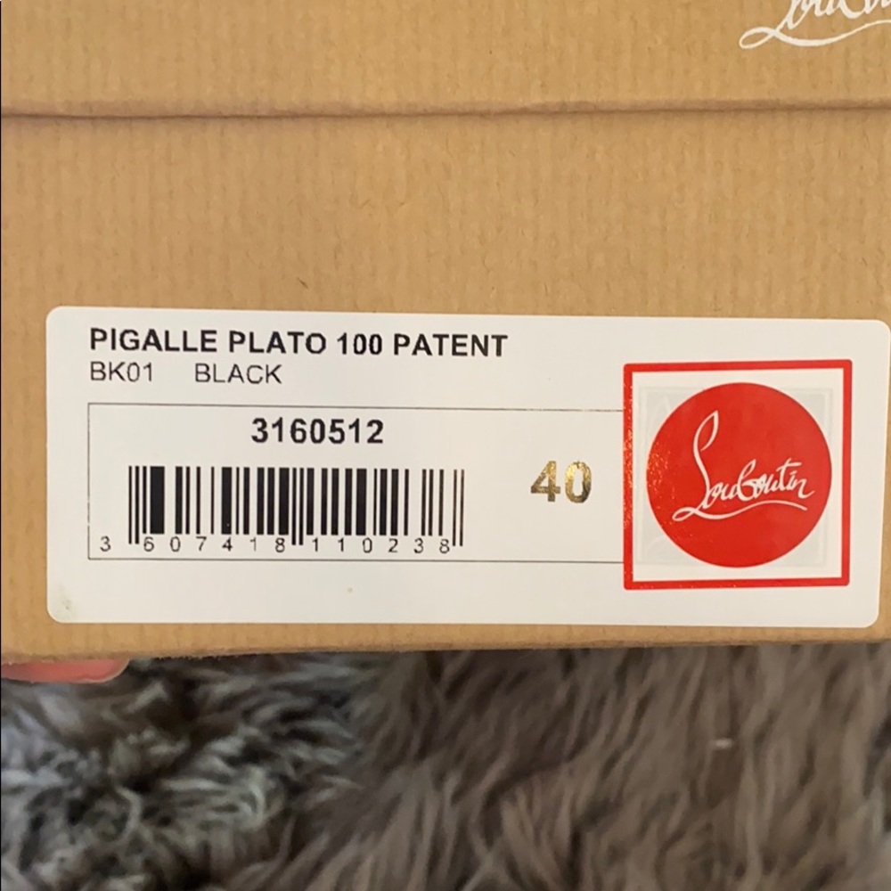 Authentic Christian Louboutin Pigalle Plato patent heels. - Picture 4 of 8